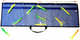 Trolling fishing Spreader bar from Bay State Tackle catches more fish and attracts fish, everything Striped Bass, Marlin, Tuna, Wahoo, Dolphin. Perfect for offshore fishing and trolling. The Actions on the teasers lures create a bait chasing experience, perfect for tournament fishing.